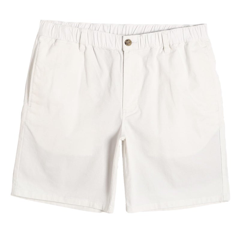 maamgic Men's Classic-fit 7" Cotton Casual Shorts Elastic Waistband with Multi-Pocket Daily Wear Walking Summer Outfit - Image 1